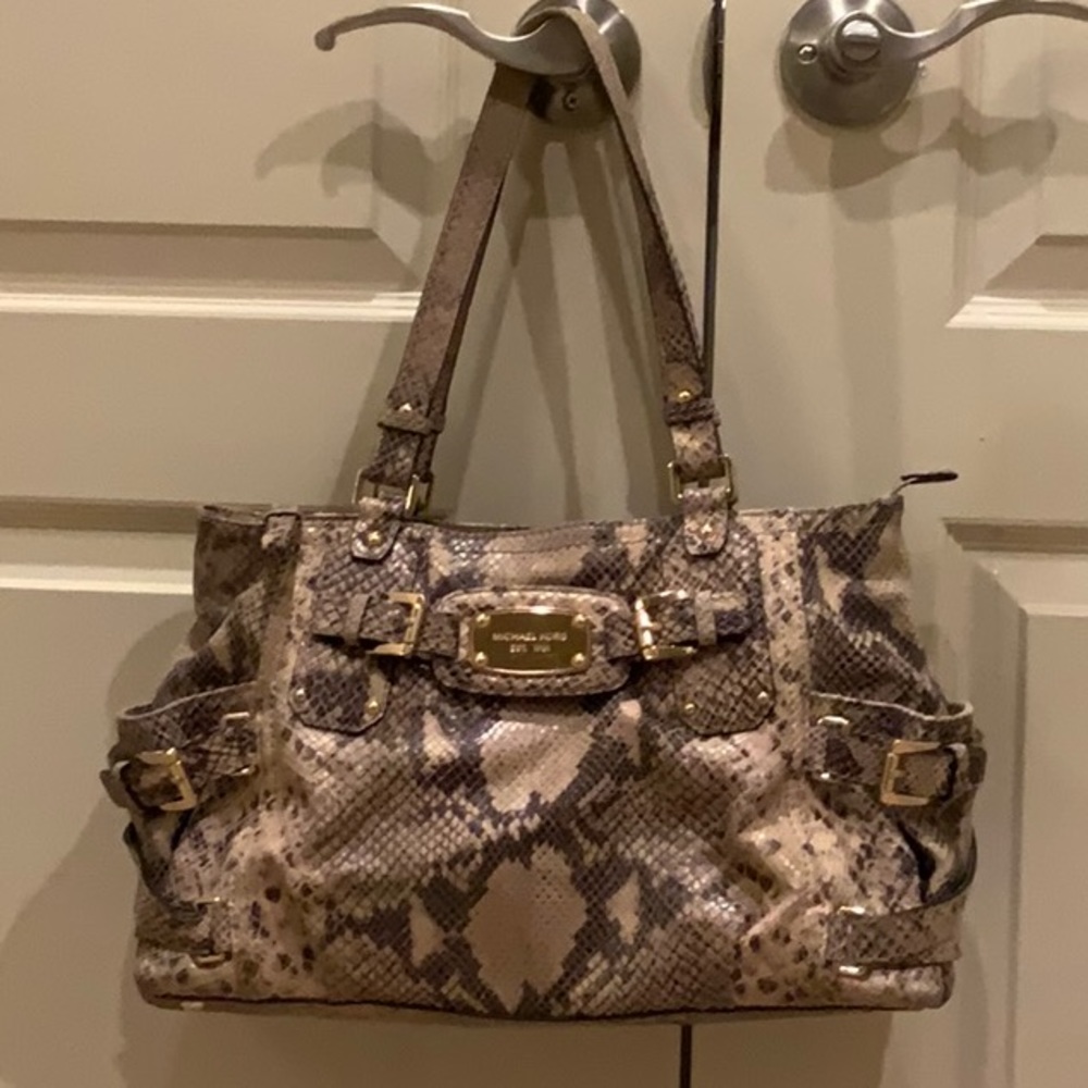 Michael Kors snakeskin bag
